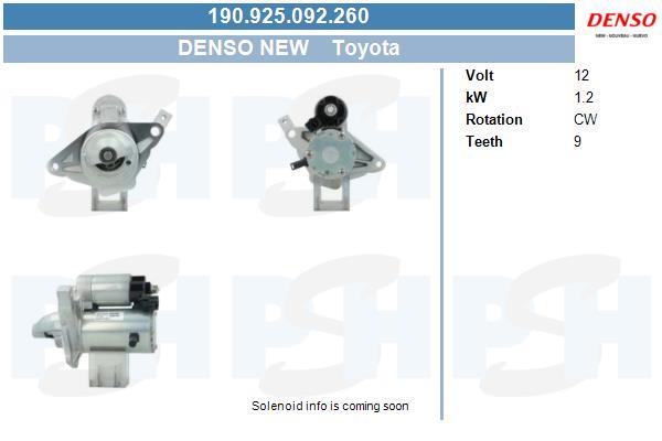 Picture of Μίζα Toyota Denso Original New DSN1009